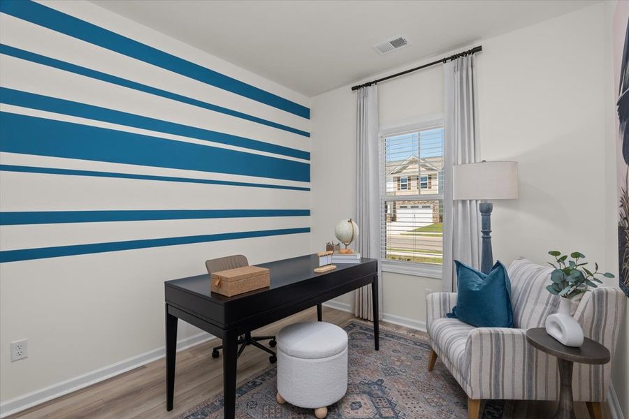 Furnished interior in a model home at Southbridge in Sumter (Image 44).