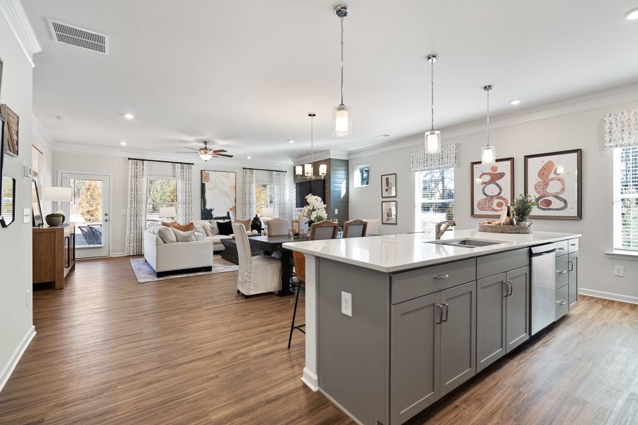 Furnished interior in a model home at Vandiver Creek in South Fulton (Image 13).