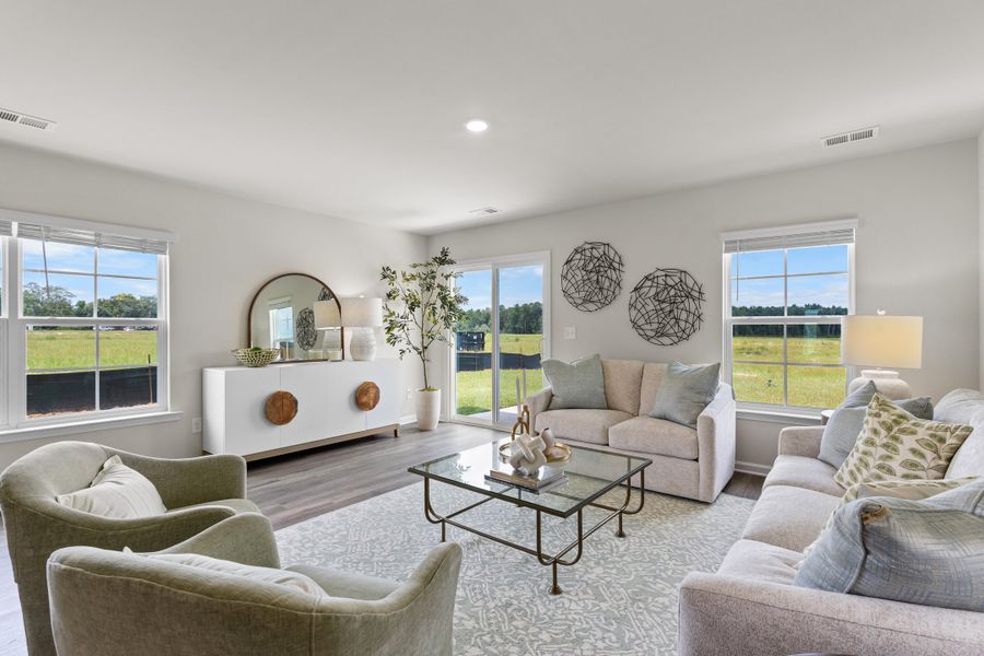 Furnished interior in a model home at Reserves at Mill Creek in Columbia (Image 16).