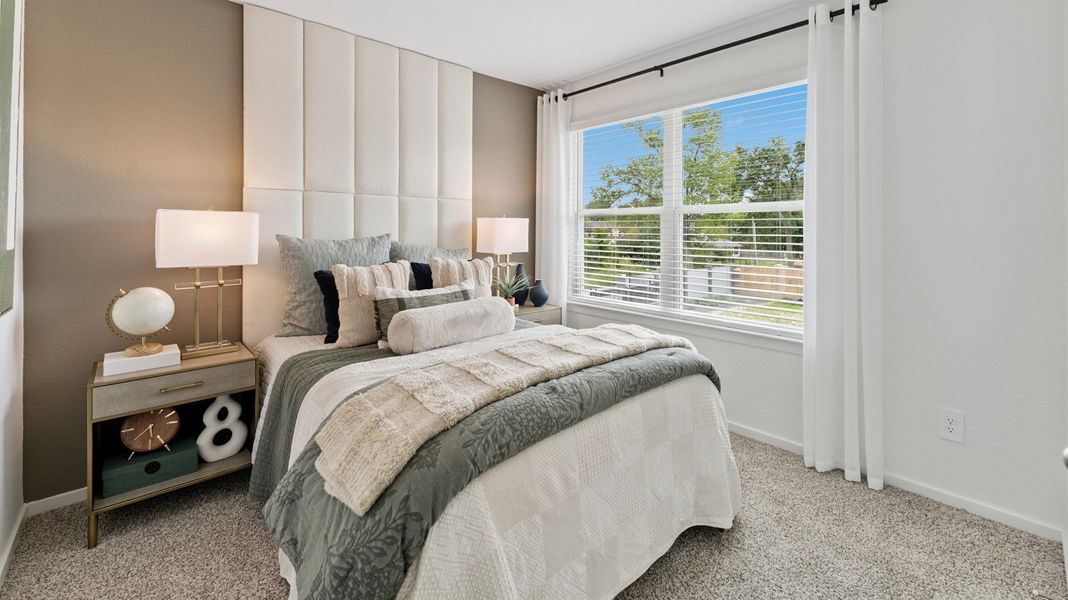 Furnished interior in a model home at Mansfield Estates in Houston (Image 13).