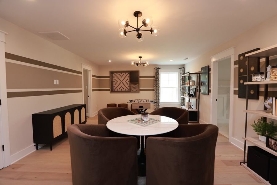 Furnished interior in a model home at The Village at Horse Creek in Graniteville (Image 22).