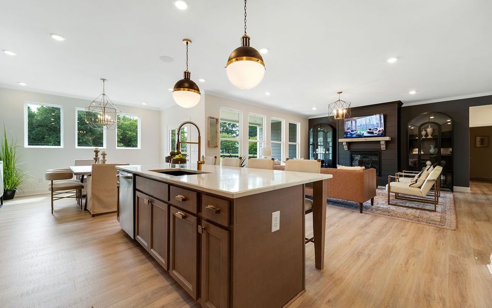 Furnished interior in a model home at Aden Woods in Fairview (Image 23). Furnished interior in a model home at Aden Woods in Fairview (Image 23).