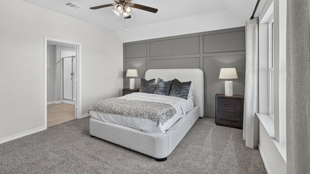 Furnished interior in a model home at Windchime in Celina (Image 55). Furnished interior in a model home at Windchime in Celina (Image 55).