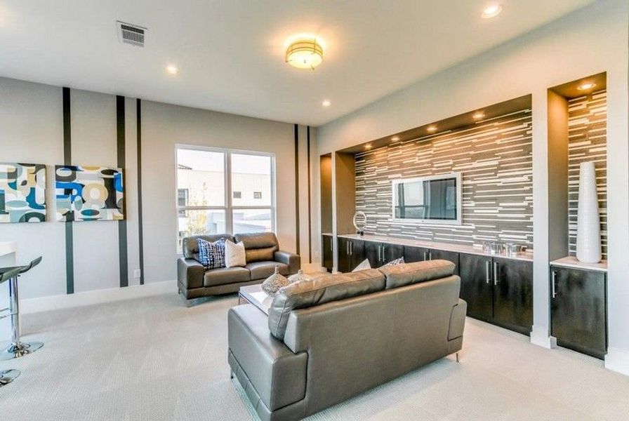 Furnished interior in a model home at Preserve at Lakeway in Lakeway (Image 15).