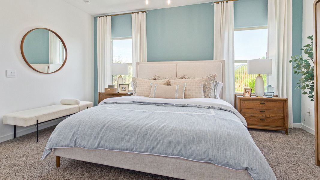 Furnished interior in a model home at Redford Estates in Tucson (Image 16).