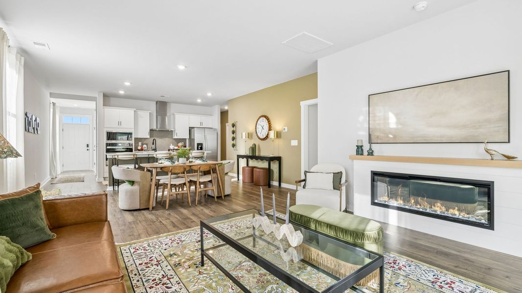 Furnished interior in a model home at Reserve at Hickory Ridge in Columbia (Image 71).