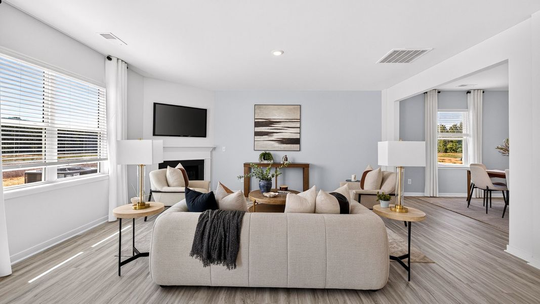 Furnished interior in a model home at Twinleaf Meadows in Monroe (Image 17).