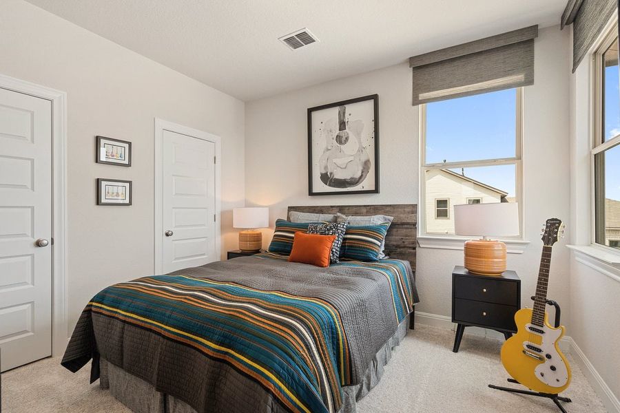 Furnished interior in a model home at Sage Hollow in Kyle (Image 23). Furnished interior in a model home at Sage Hollow in Kyle (Image 23).