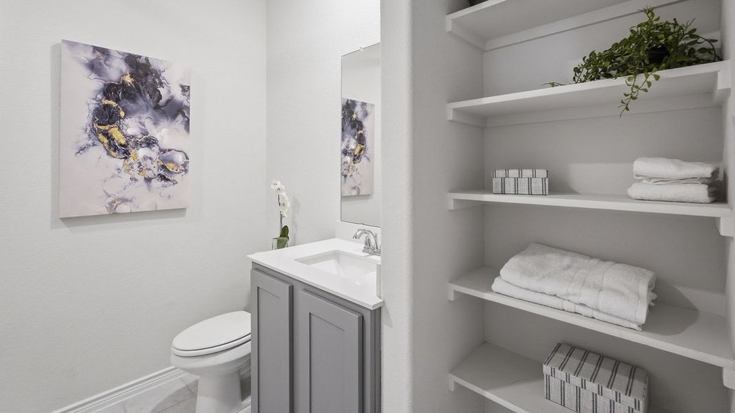 Furnished interior in a model home at The Woods at Lindsey Place in Anna (Image 99).