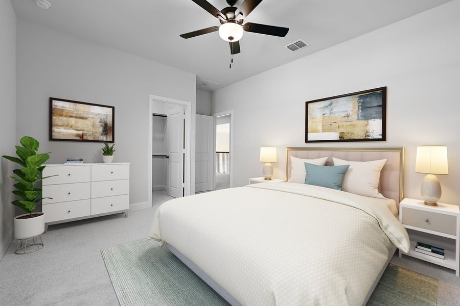 Furnished interior in a model home at The Ridge at Northlake 70s in Northlake (Image 51).