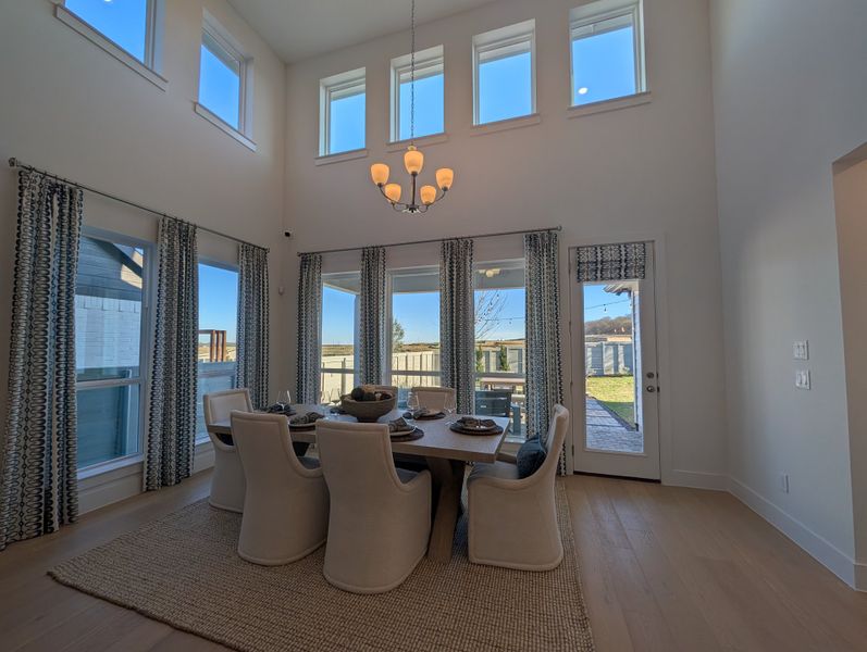 Furnished interior in a model home at Landmark in Denton (Image 22).