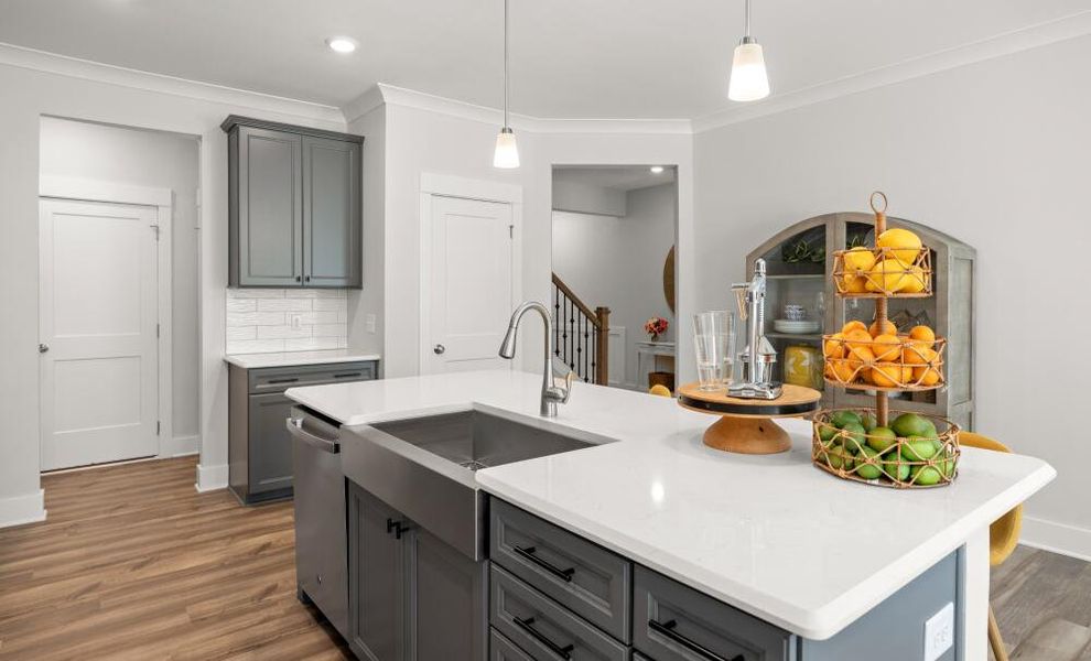 Furnished interior in a model home at Villas at Dawsonville Townhomes in Dawsonville (Image 8). Furnished interior in a model home at Villas at Dawsonville Townhomes in Dawsonville (Image 8).