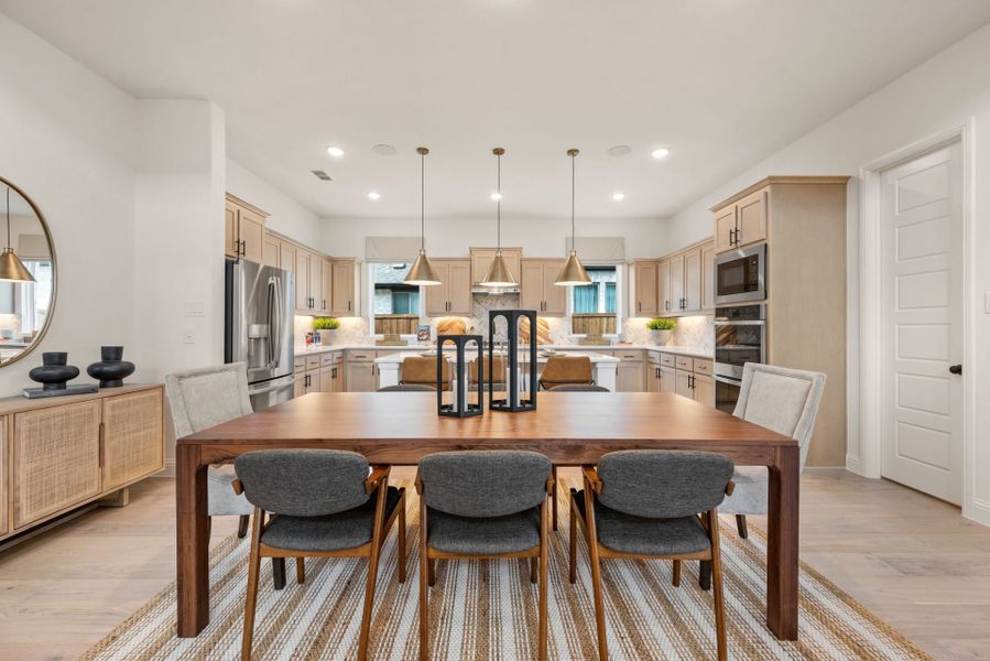 Furnished interior in a model home at Meadow Run in Melissa (Image 10). Furnished interior in a model home at Meadow Run in Melissa (Image 10).