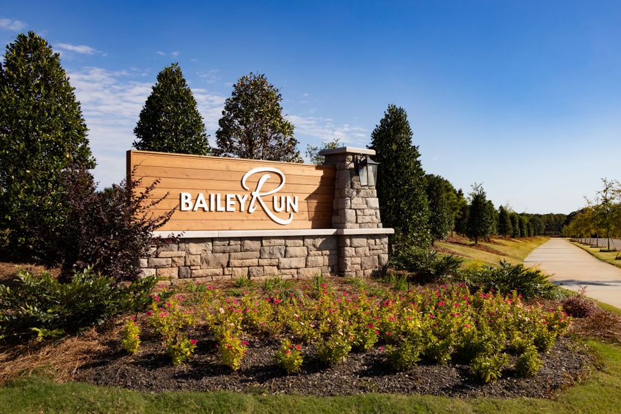 Entrance to the Bailey Run community in Charlotte, NC, featuring signage and landscaping (Image 5).