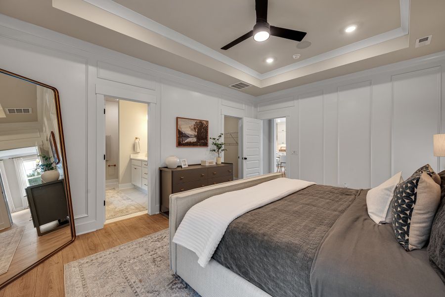 Furnished interior in a model home at Creek Pointe in Moncks Corner (Image 17).