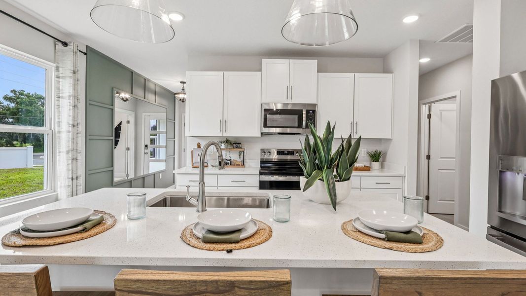 Flagler Model Floor Plan Kitchen by DRB Homes in Liberty Trace in Haines City, FL Flagler Model Floor Plan Kitchen by DRB Homes in Liberty Trace in Haines City, FL