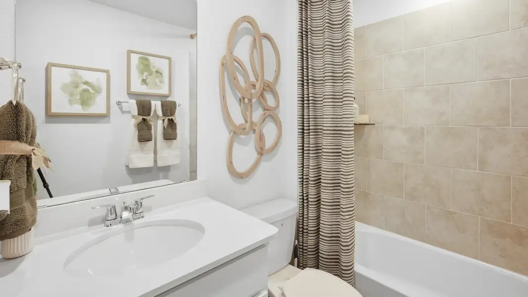 Furnished interior in a model home at Wildwood Estates in Nolanville (Image 33).