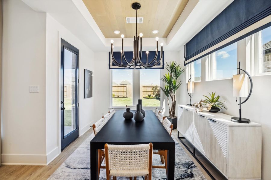 Furnished interior in a model home at Brookewater - 55' in Rosenberg (Image 10).