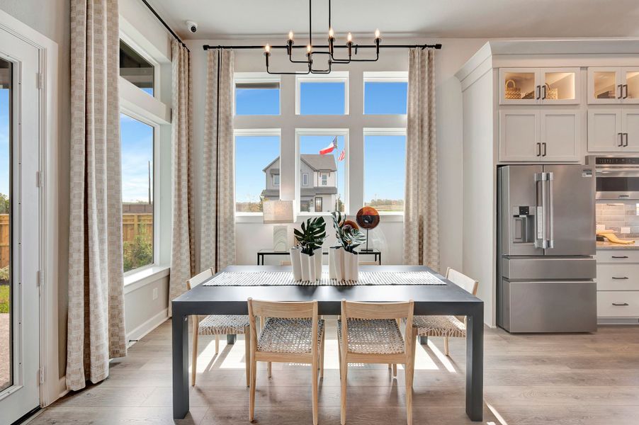 Furnished interior in a model home at Sienna - Landmark Row Collection in Missouri City (Image 10).