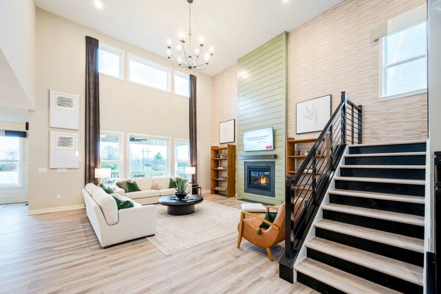 Furnished interior in a model home at Watson at Flowers Plantation in Clayton (Image 12).
