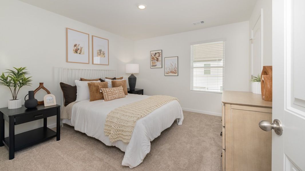 Furnished interior in a model home at Rosewood Farms in Acworth (Image 39).