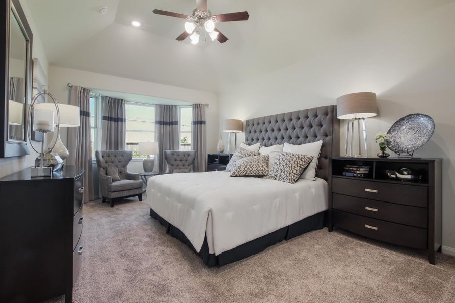 Furnished interior in a model home at Stone Creek Ranch in Hockley (Image 6).
