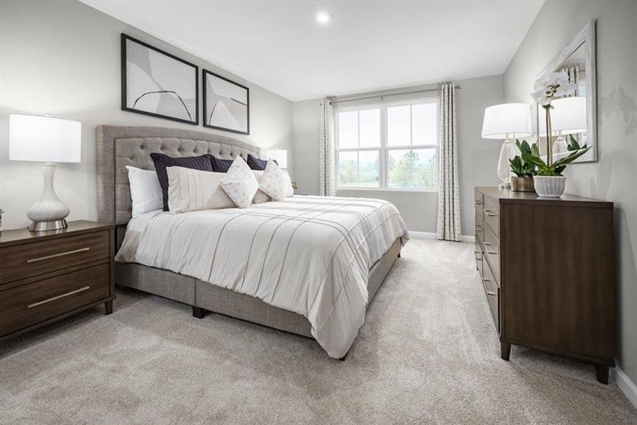 Furnished interior in a model home at Bell Creek Townhomes in Winnabow (Image 9).