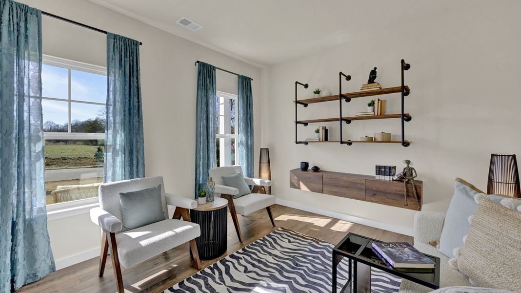 Furnished interior in a model home at Polo Fields in Kingsport (Image 25).