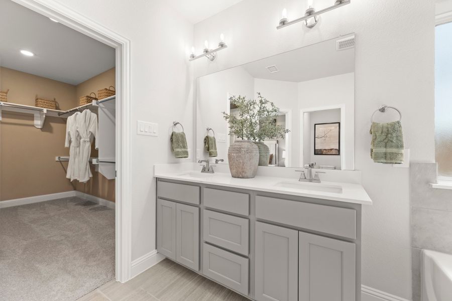 Furnished interior in a model home at Creekside in Royse City (Image 42).