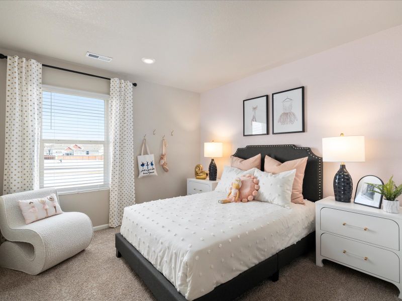 Furnished interior in a model home at Hidden Valley Farm in Severance (Image 12).