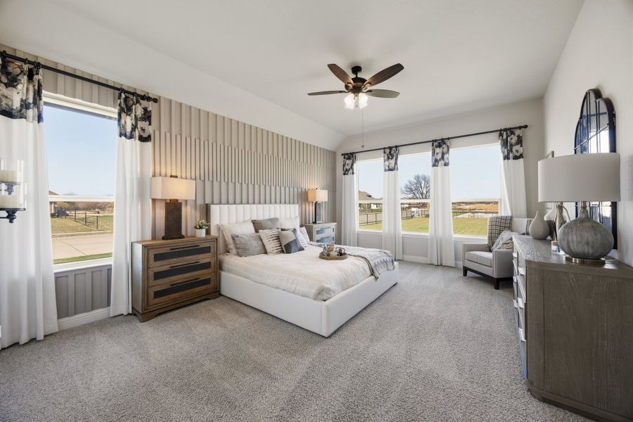 Furnished interior in a model home at Abe's Landing in Granbury (Image 16).