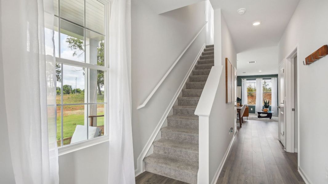 Furnished interior in a model home at River Landing Townhomes in Murfreesboro (Image 18). Furnished interior in a model home at River Landing Townhomes in Murfreesboro (Image 18).