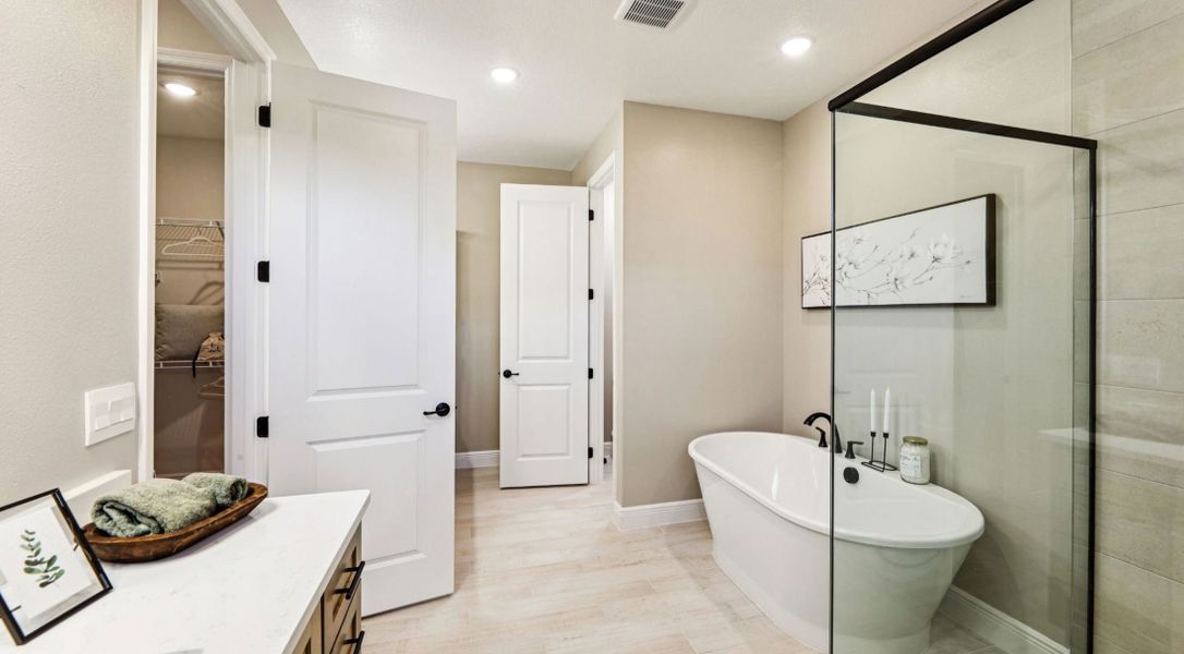 Furnished interior in a model home at Malabar Springs in Palm Bay (Image 6). Furnished interior in a model home at Malabar Springs in Palm Bay (Image 6).