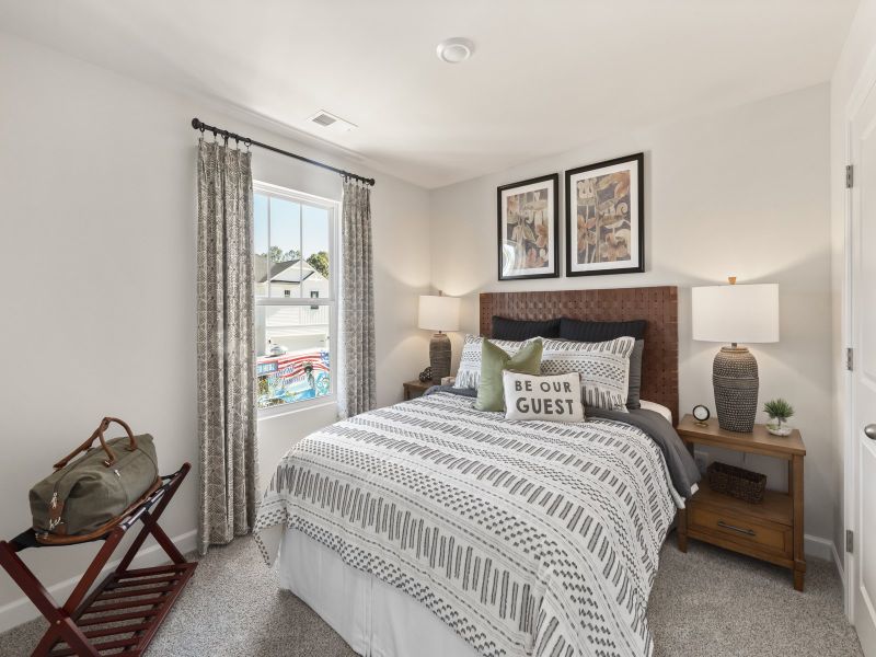 Furnished interior in a model home at Trivium Meadows in Newton (Image 8).