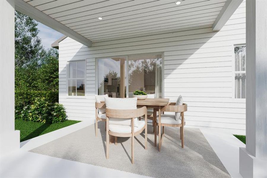 Sip sweet tea & enjoy the breeze from your inviting covered porch. Sip sweet tea & enjoy the breeze from your inviting covered porch.