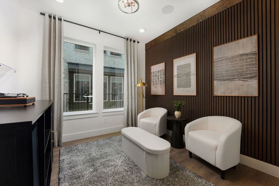 Furnished interior in a model home at Bridgeland: Bridgeland 50' Homesites in Cypress (Image 10).