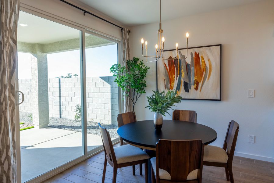 Furnished interior in a model home at Mountain View Estates Signature Series in Buckeye (Image 5). Furnished interior in a model home at Mountain View Estates Signature Series in Buckeye (Image 5).