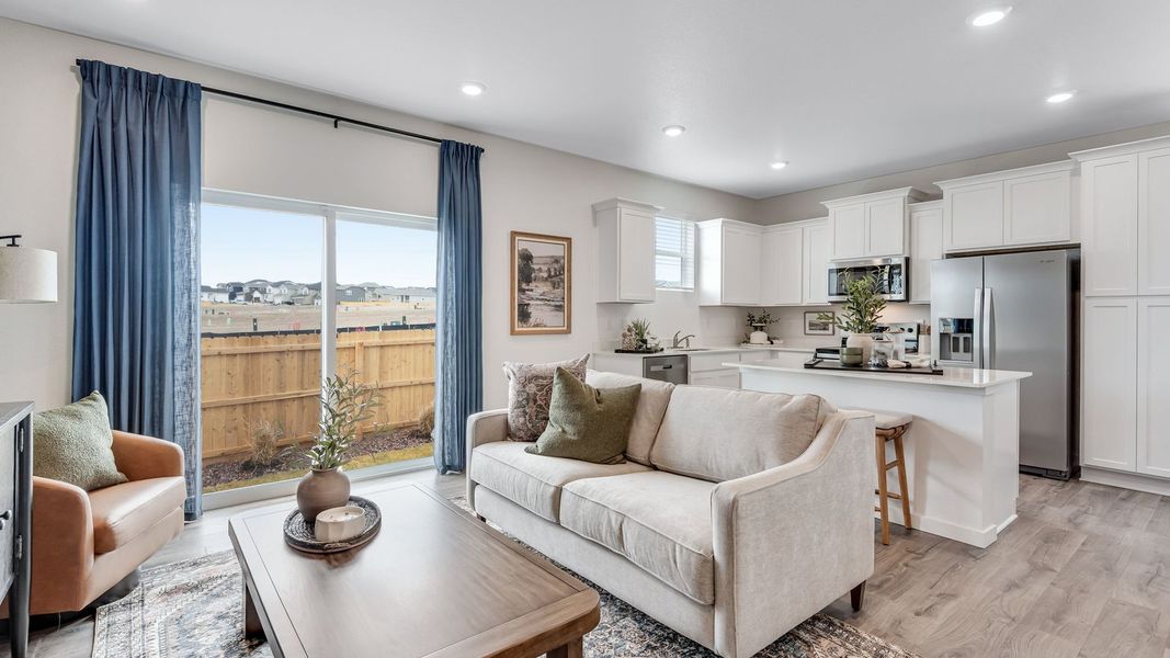 Furnished interior in a model home at The Ridge at Lorson Ranch in Colorado Springs (Image 8).