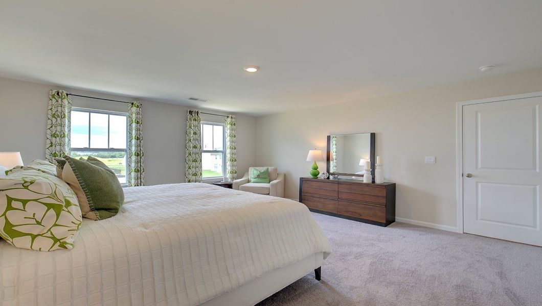 Furnished interior in a model home at Tap Root Farms in Fletcher (Image 16).