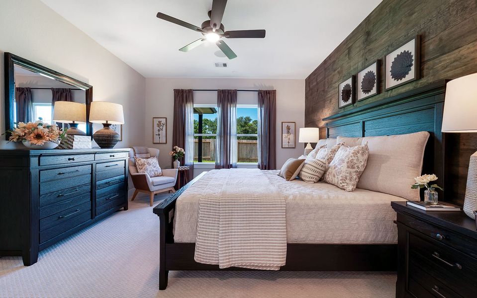 Furnished interior in a model home at Steed Landing in Texas City (Image 32). Furnished interior in a model home at Steed Landing in Texas City (Image 32).