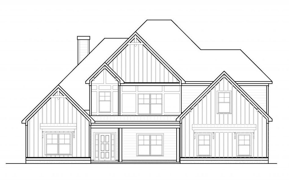 Architectural rendering of home exteriors planned for Lamar Farms in Newnan, GA (Image 6). Architectural rendering of home exteriors planned for Lamar Farms in Newnan, GA (Image 6).