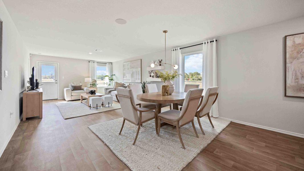 Furnished interior in a model home at Garver Heights in Houston (Image 19).