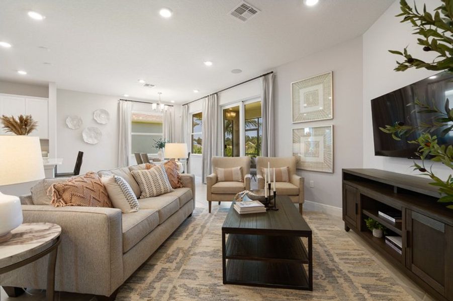 Furnished interior in a model home at Spirit Of Sebastian in Sebastian (Image 48). Furnished interior in a model home at Spirit Of Sebastian in Sebastian (Image 48).