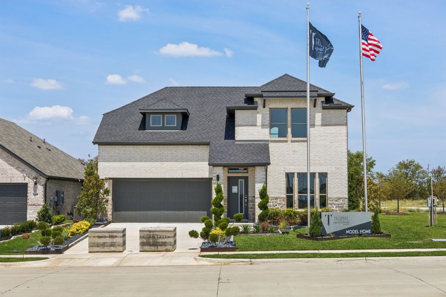 Stratton Place Stanley II Model Home in Greenville TX by Trophy Signature Homes