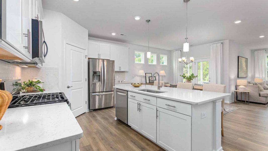 Furnished interior in a model home at Quarry Hills - Freedom in Swepsonville (Image 8).