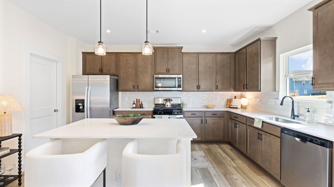 Furnished interior in a model home at Hawks Landing in Apison (Image 13).