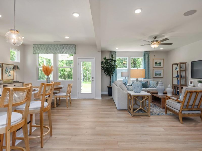 Furnished interior in a model home at Sage on North Main in Wake Forest (Image 18). Furnished interior in a model home at Sage on North Main in Wake Forest (Image 18).