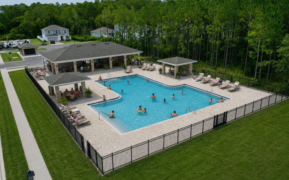 Pine Meadows future swimming pool cabana (under construction)