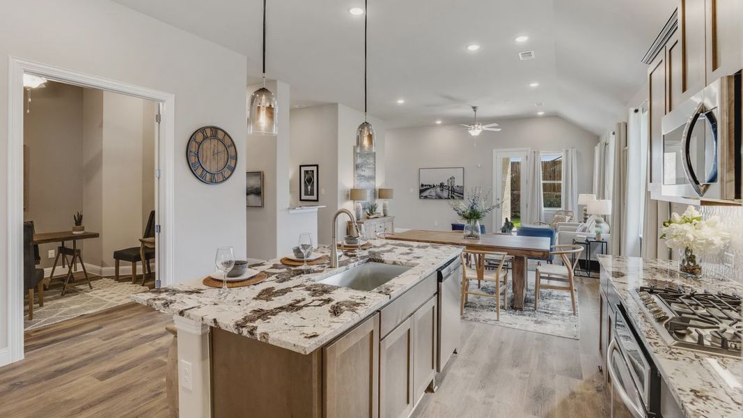 Furnished interior in a model home at Anna Ranch in Anna (Image 37). Furnished interior in a model home at Anna Ranch in Anna (Image 37).