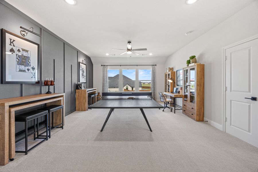 Furnished interior in a model home at Myrtle Creek in Waxahachie (Image 22).